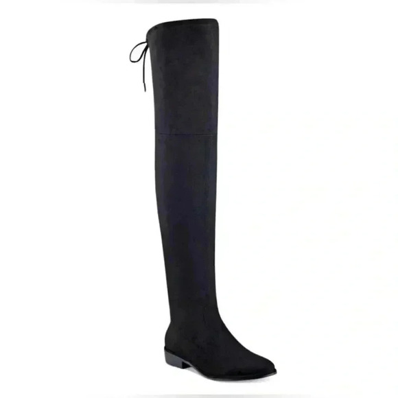 NWT Marc Fisher Humor2 Padded Insole Riding Over-The-Knee Boots size 5.5 black - Picture 1 of 5